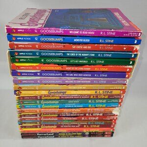 Goosebumps Vintage 35 Book Lot R L Stine Paperback Kids Novel Apple Scholastic